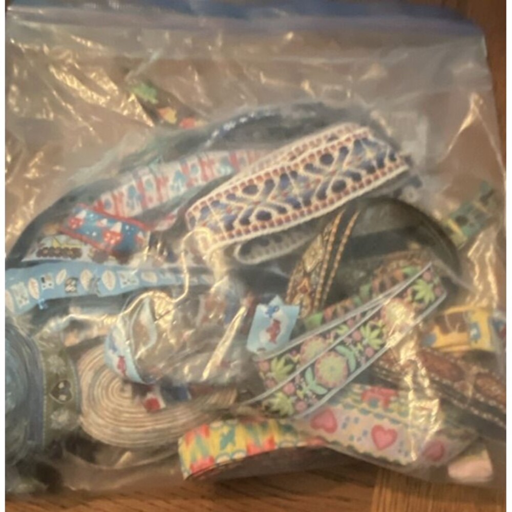 Ribbon Fabric Remnants Various Styles & Lengths